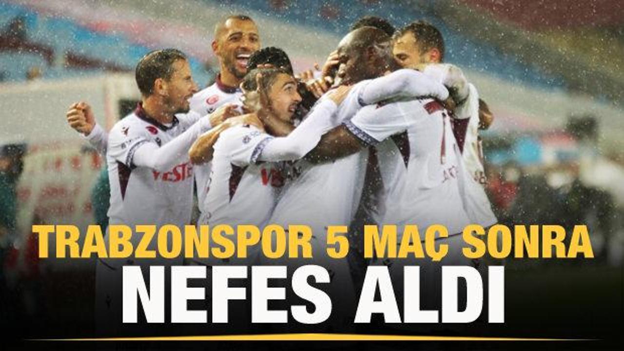 Trabzonspor nefes aldı!