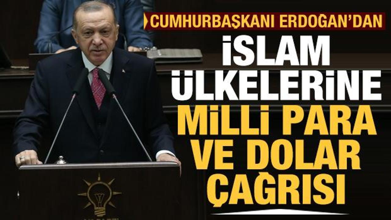 Cumhurbaşkanı Erdoğan'dan İslam ülkelerine milli para ve dolar çağrısı!