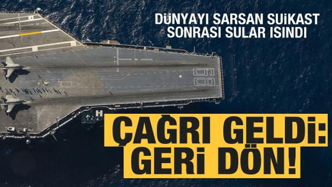 Dünyayı sarsan suikast sonrası çağrı geldi: Geri dön