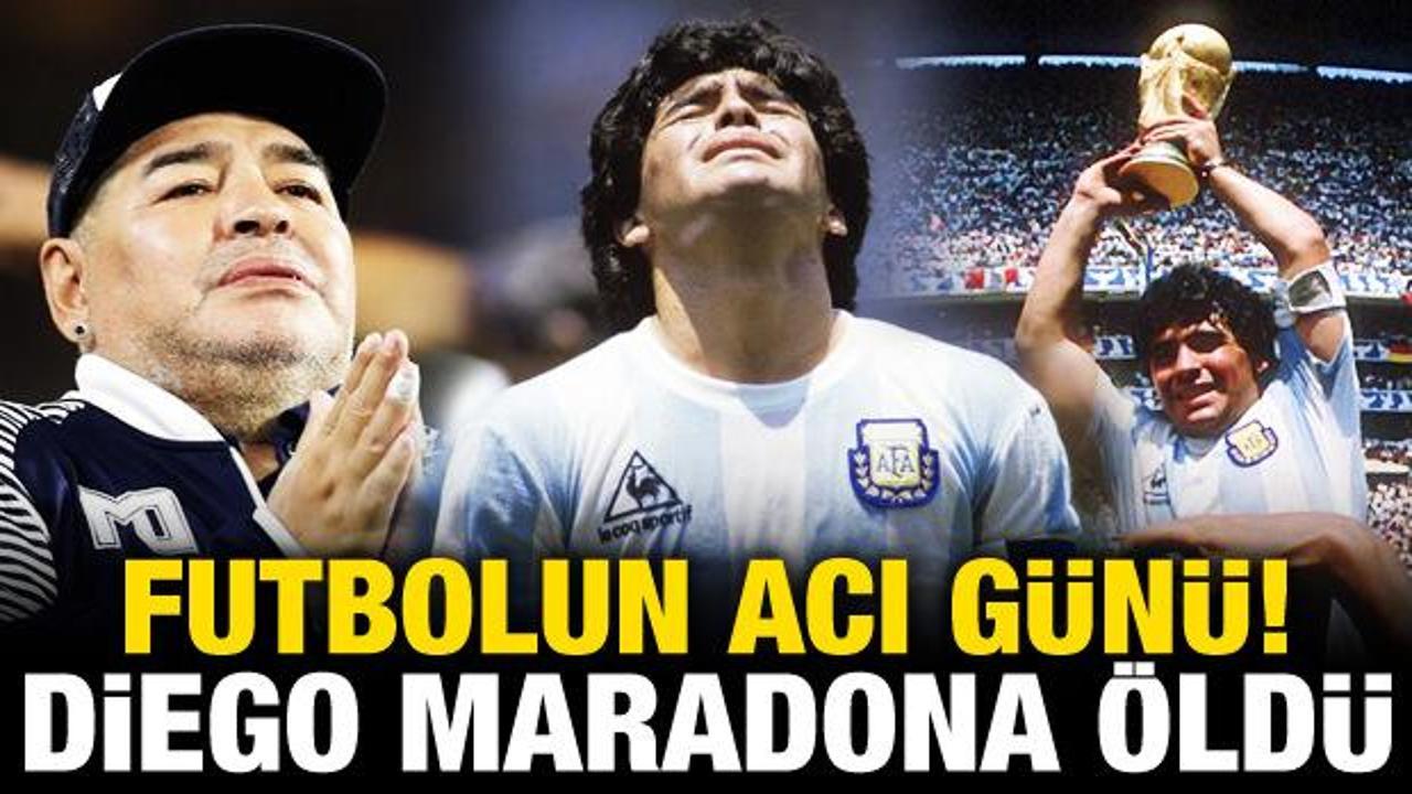 Futbol dünyasında yas! Maradona hayatını kaybetti!