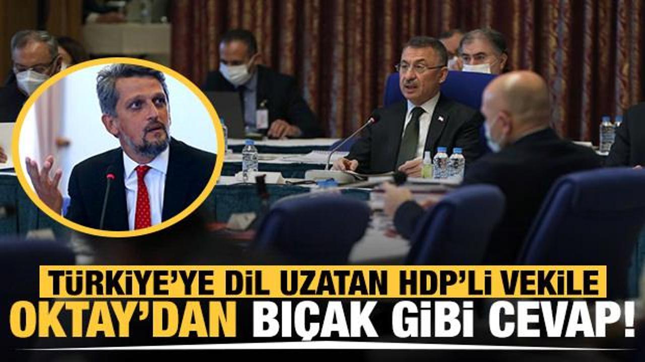 HDP'li Garo Paylan'ın hadsiz çıkışına Fuat Oktay'dan cevap