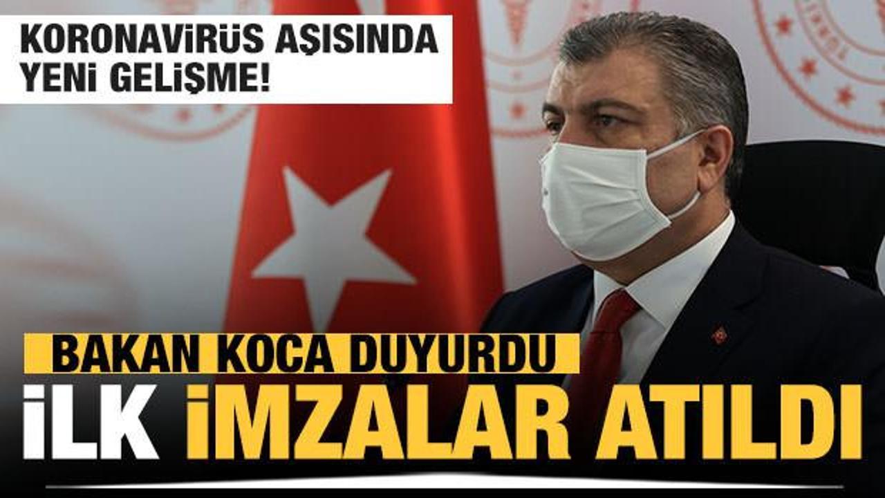 Sağlık Bakanı Koca'dan Covid-19 aşısıyla ilgili a&ccedil;ıklama