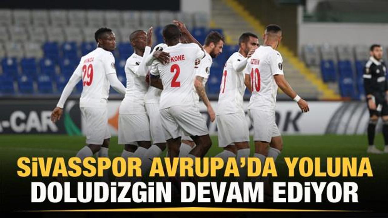 Sivasspor Avrupa'da yoluna doludizgin devam ediyor