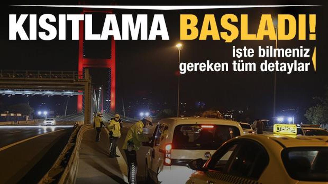 Sokağa çıkma kısıtlaması saat 20.00'de başladı