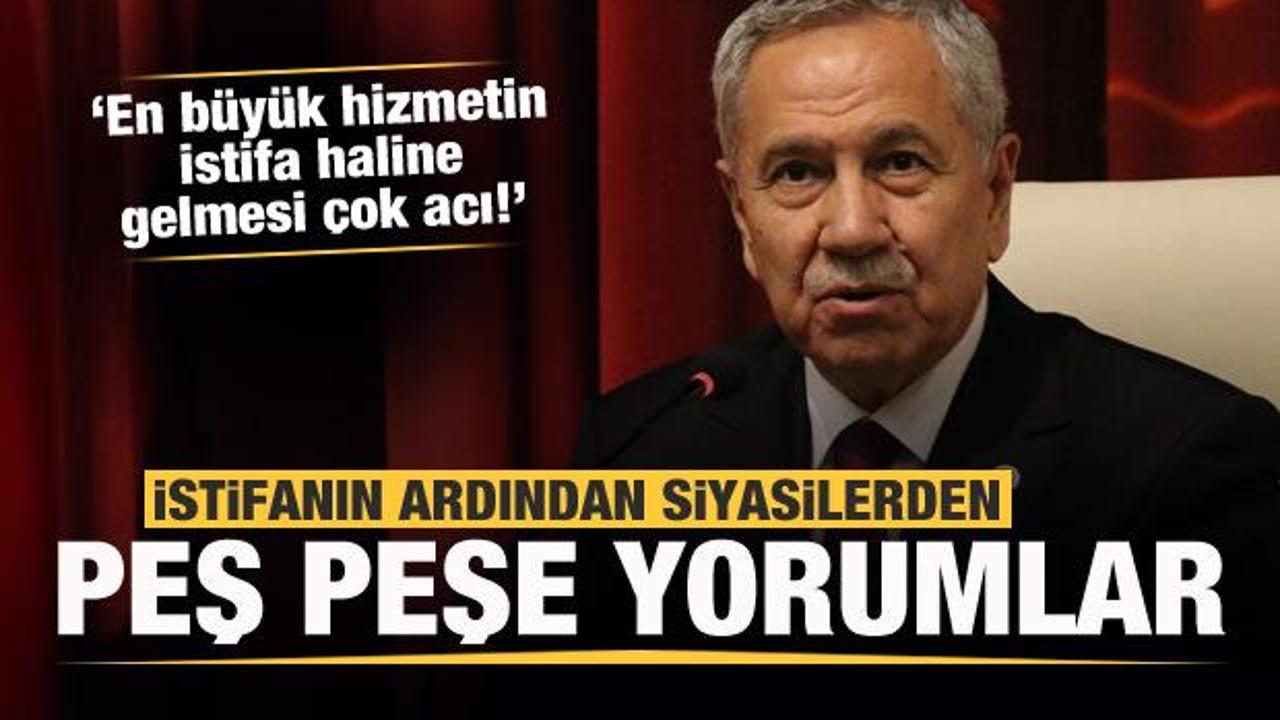 Son dakika: Bülent Arınç'ın istifasına siyasilerden peş peşe yorumlar