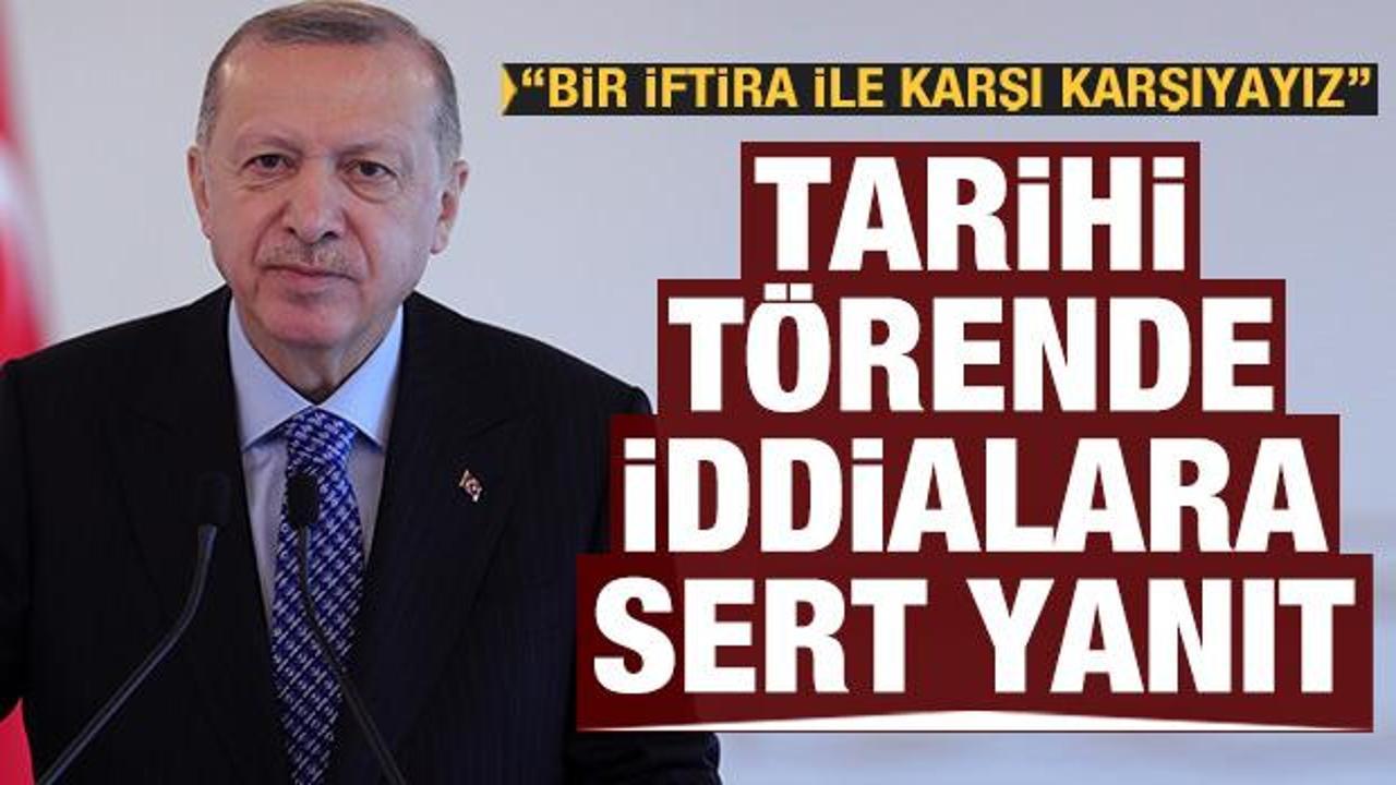 Cumhurbaşkanı Erdoğan'dan Tank Palet Fabrikası iddialarına sert yanıt!