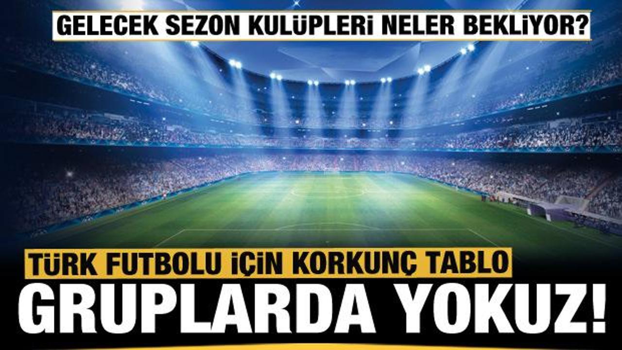Türk futbolunda kara tablo: Artık gruplarda yokuz!
