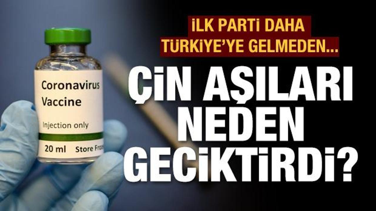 Çin aşıyı geciktirdi