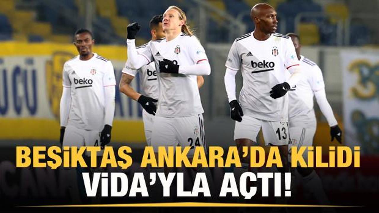 Beşiktaş Ankara'da tek attı 3 aldı