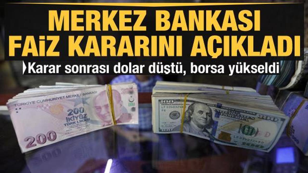 Merkez Bankası faiz kararını açıkladı! Dolardan sert tepki