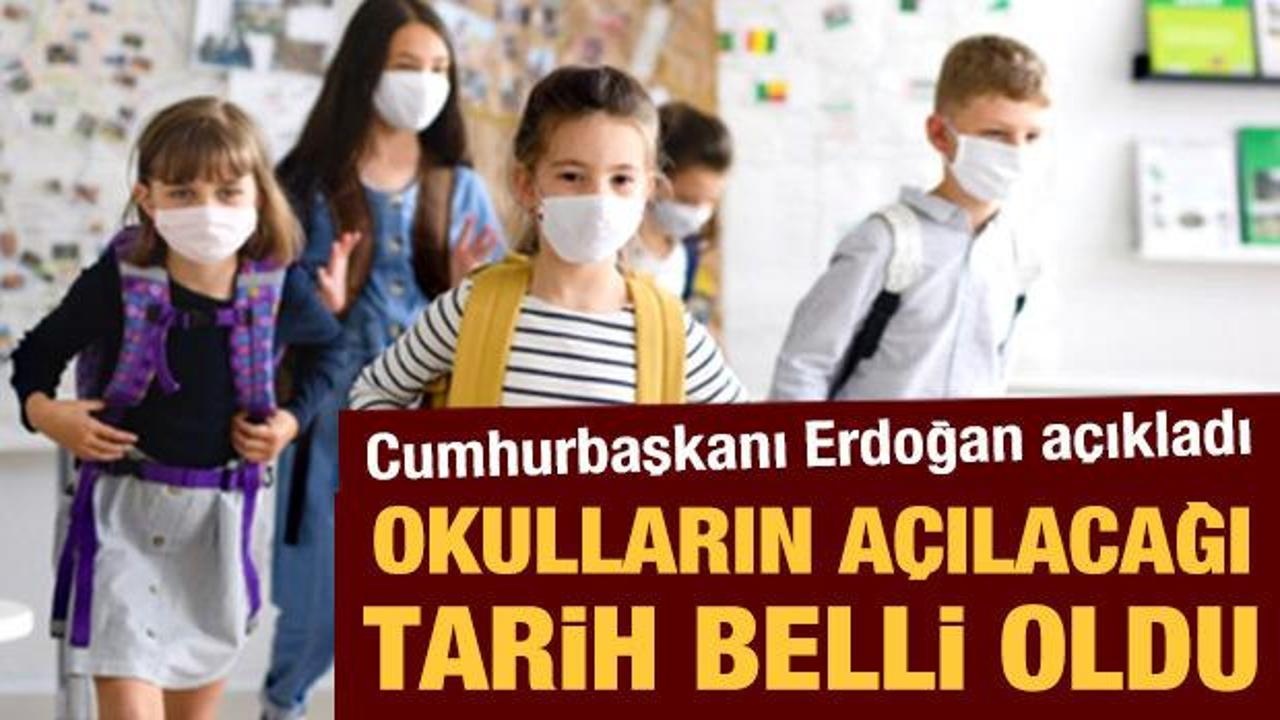 Son dakika: Okullarda yüz yüze eğitim için yeni karar! Cumhurbaşkanı Erdoğan açıkladı