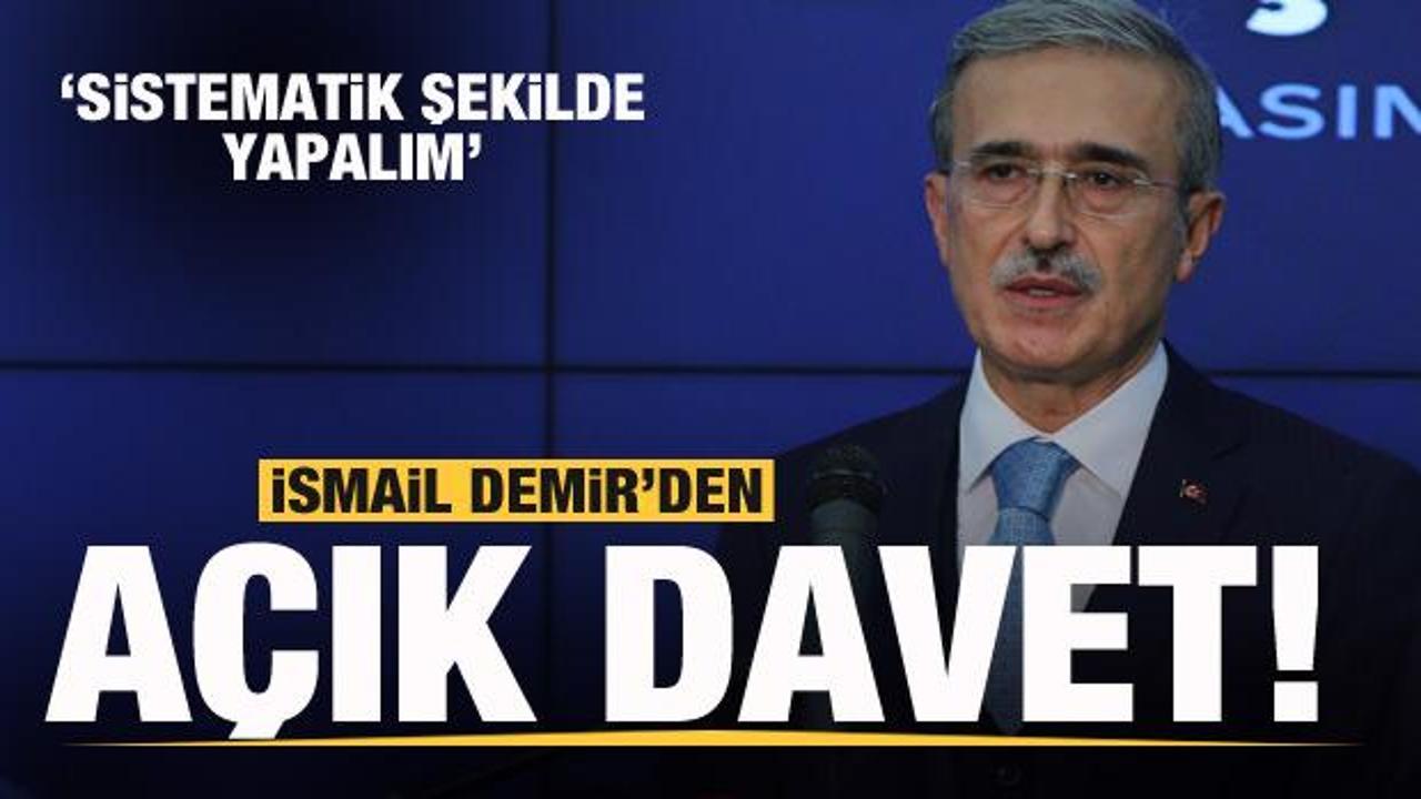 SSB Başkanı Demir'den a&ccedil;ık davet: Sistematik şekilde yapalım