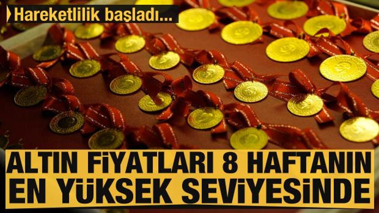Altın fiyatları 8 haftanın en y&uuml;kseğinde