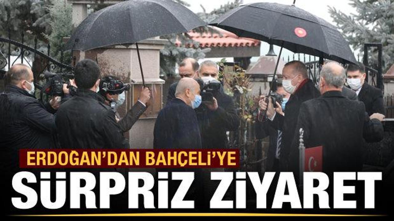 Cumhurbaşkanı Erdoğan'dan Bahçeli'ye sürpriz ziyaret