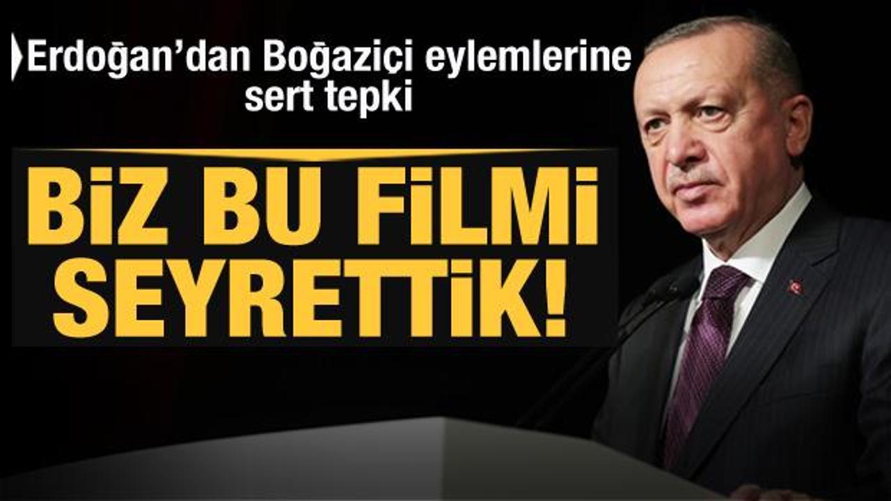 Cumhurbaşkanı Erdoğan'dan 'Boğaziçi' tepkisi