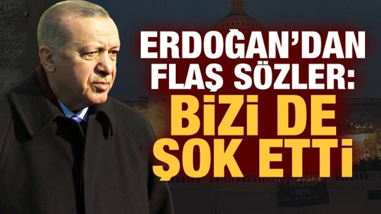 Erdoğan'dan ABD'deki işgal girişimine dair açıklama! Biden mesajı