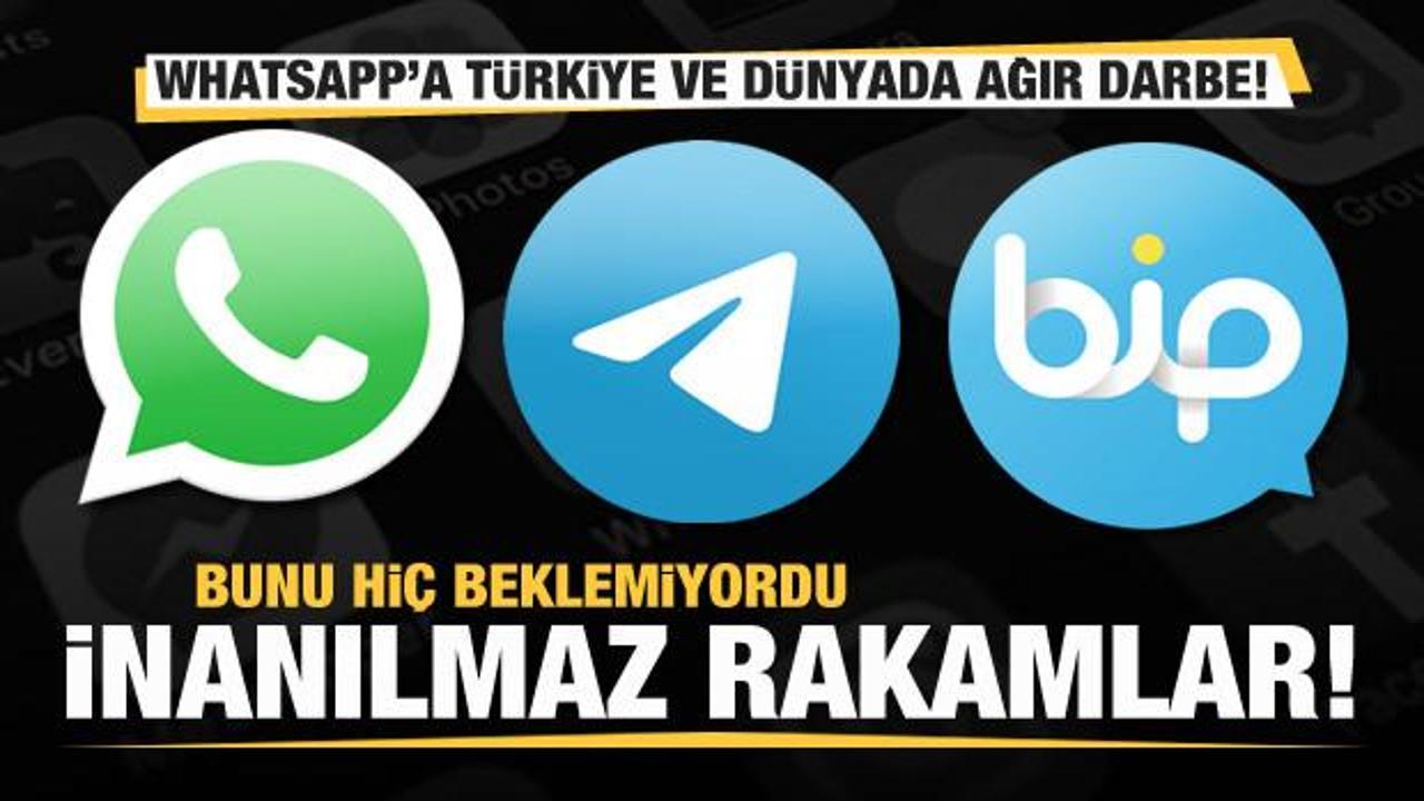 Son dakika: Whatsapp'a Türkiye ve dünyadan ağır darbe! İnanılmaz rakam! Telegram, BiP...