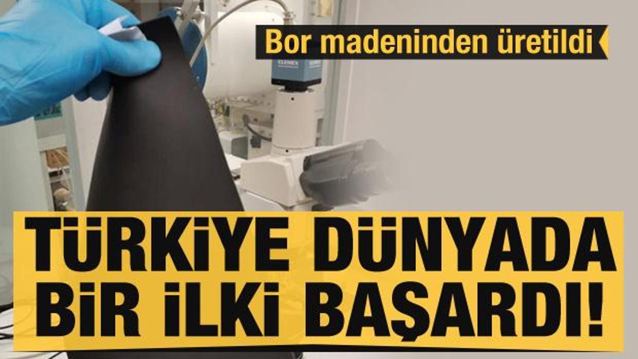 Türkiye dünyada bir ilki başardı! Bor madeninden 'Anti-rad' üretildi