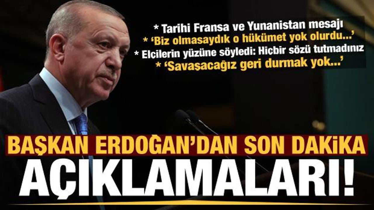 Erdoğan'dan önemli açıklamalar: Biz olmasaydık o hükümet yok olurdu...