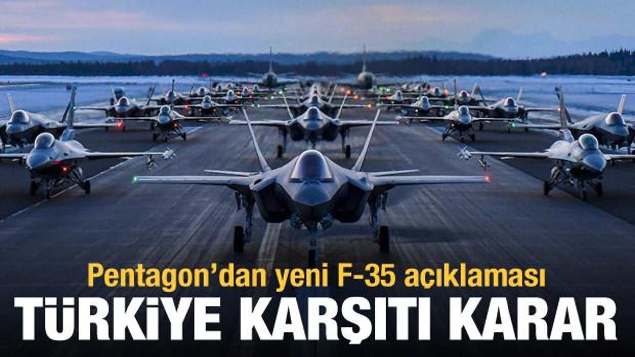 Pentagon'dan F-35 açıklaması: Türkiye'nin rolü daha da azaltılacak