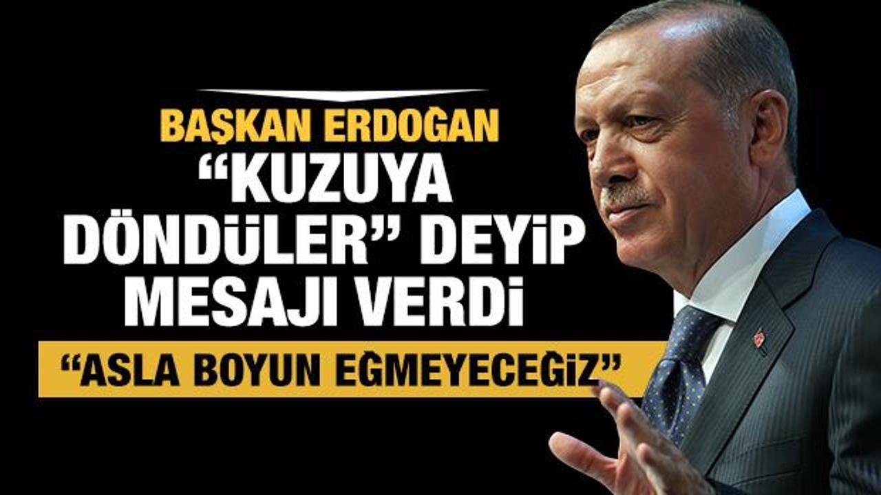 Son Dakika: Başkan Erdoğan: Cezalar kesilmeye başlanınca kuzuya döndüler