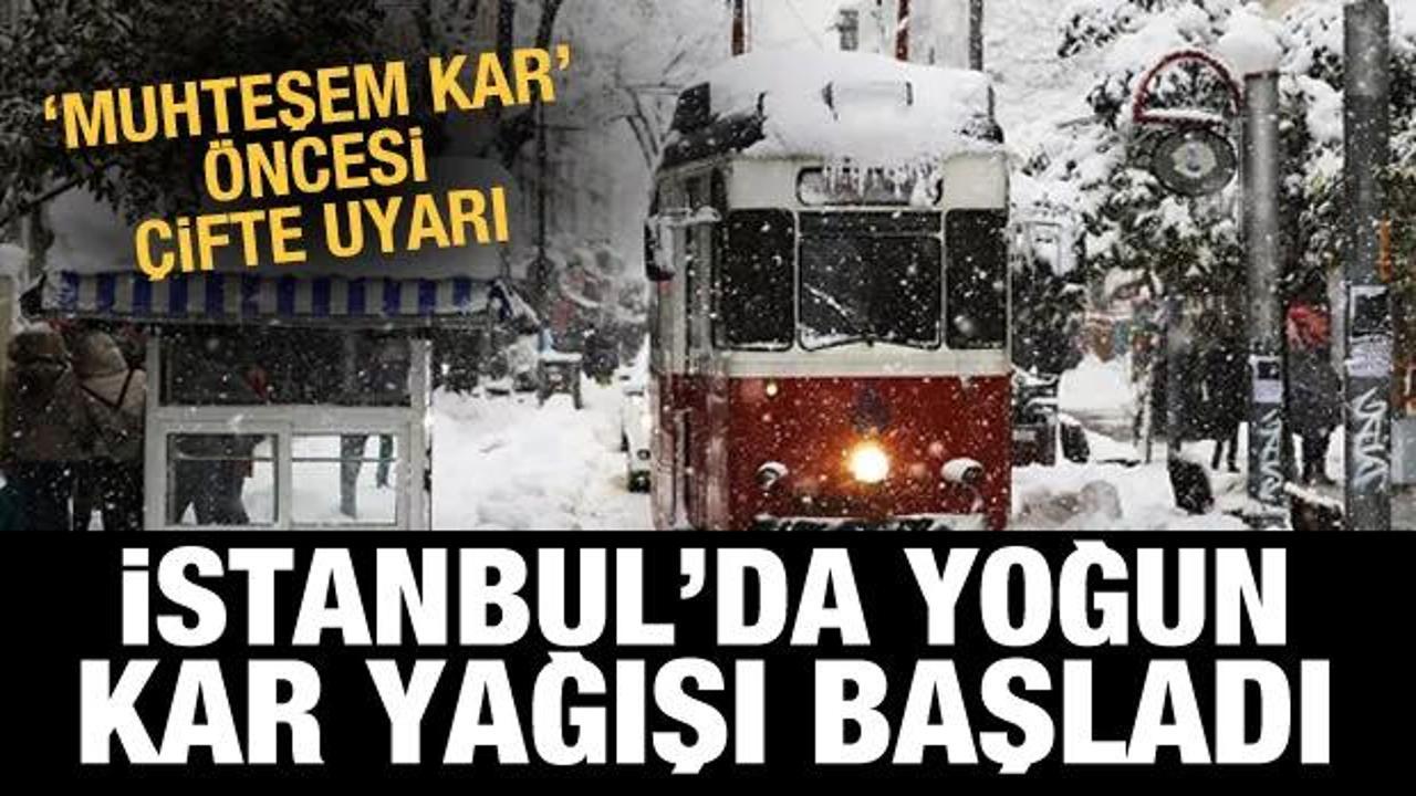 Son dakika haberi: İstanbul'da yoğun kar yağışı başladı! Uyarılar peş peşe geliyor