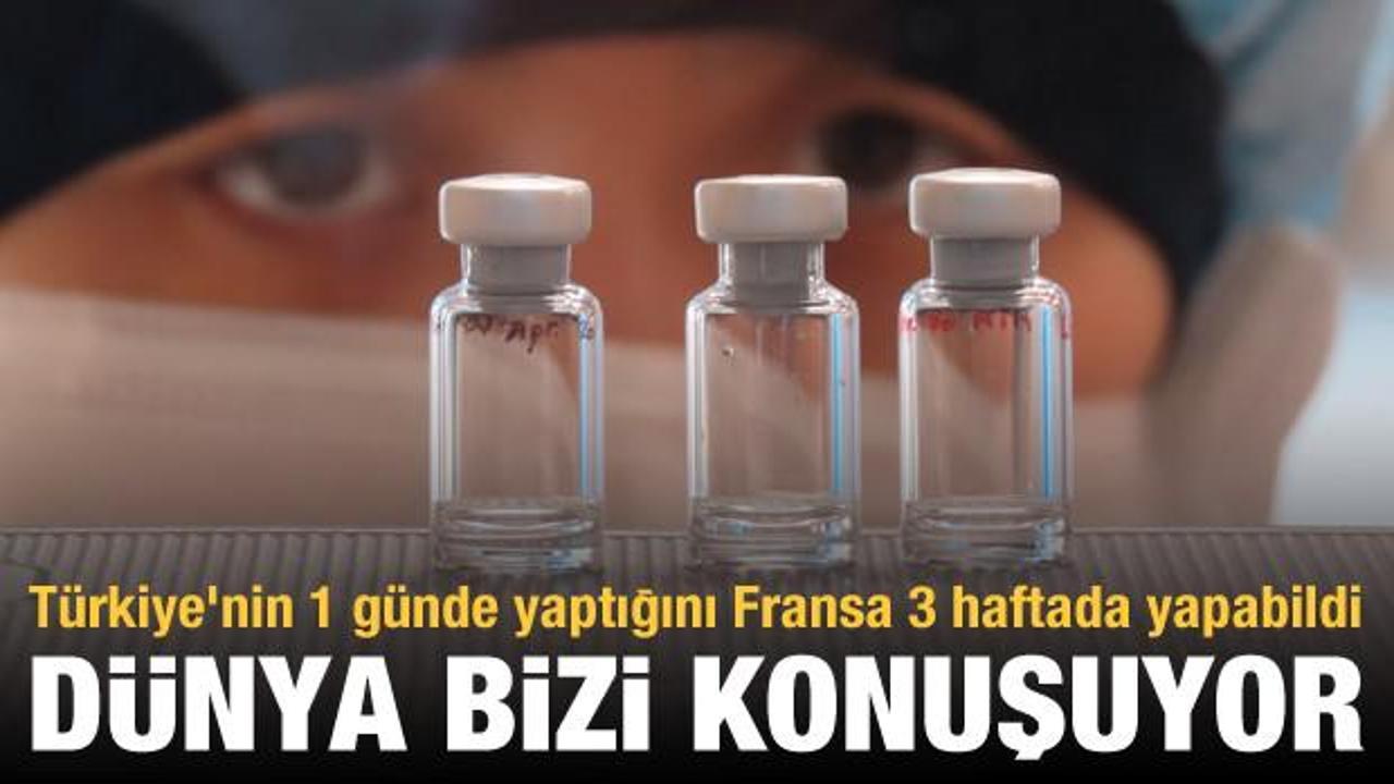 Fransa'nın 3 haftada yapamadığını aşıyı Türkiye 1 günde yaptı
