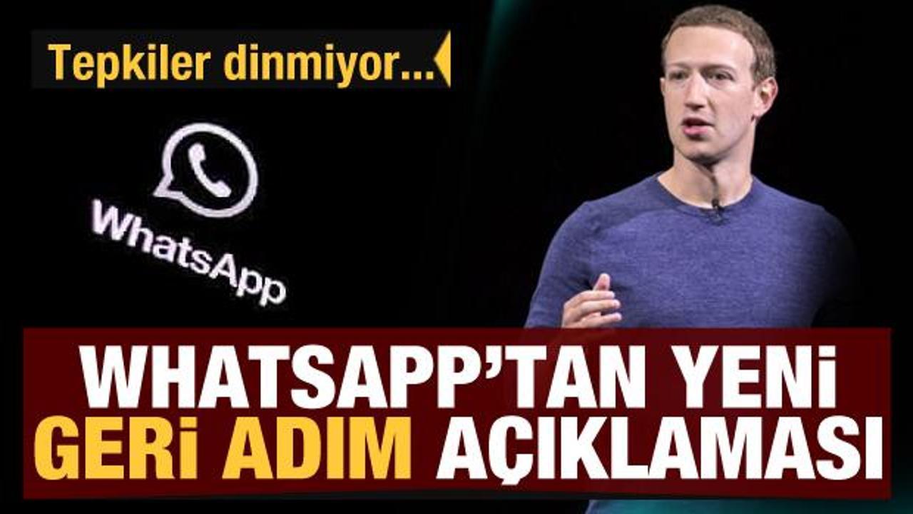 WhatsApp son dakika a&ccedil;ıklaması! Geri adım atmayacağız