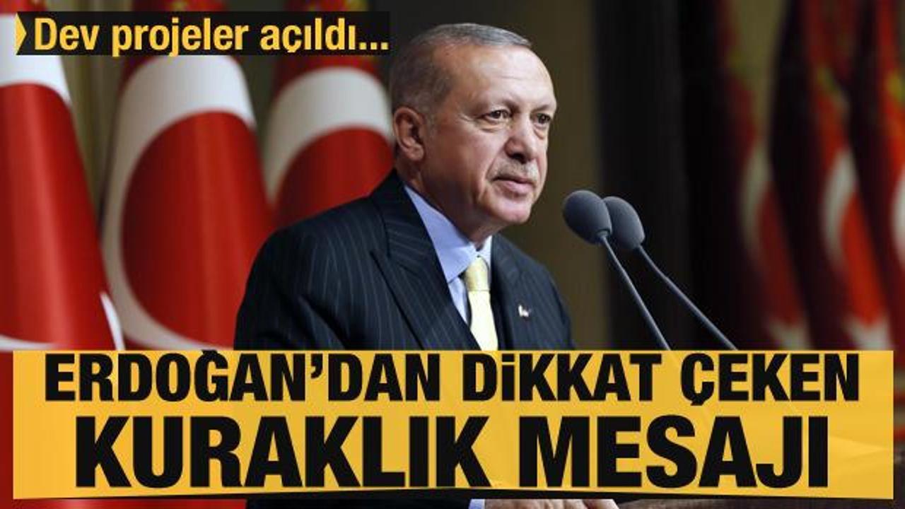 Erdoğan: 2023'e kadar 150 yer altı barajını tamamlamayı hedefliyoruz