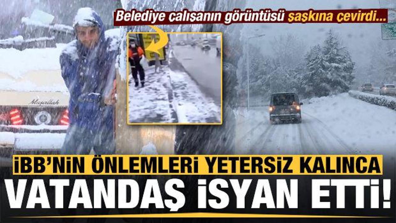 Meteoroloji İstanbul için defalarca uyarmıştı! İBB yetersiz kalınca, vatandaş isyan etti...