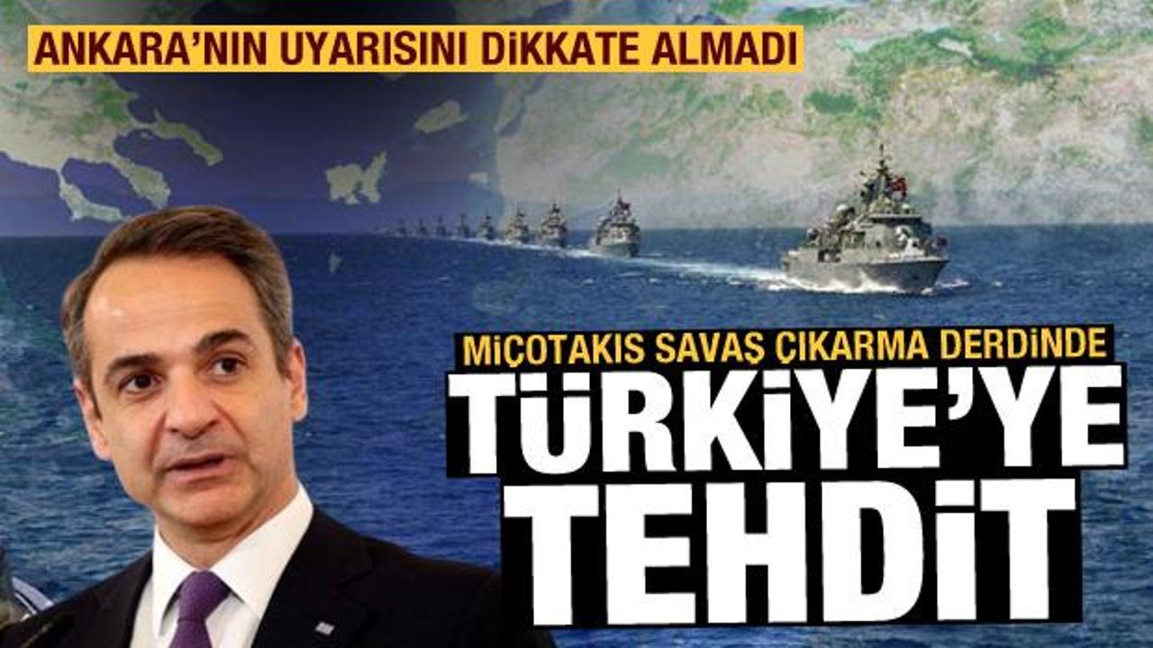 Miçotakis'ten Ege'de Türkiye'ye 12 mil tehdidi! TBMM: Bu savaş sebebidir
