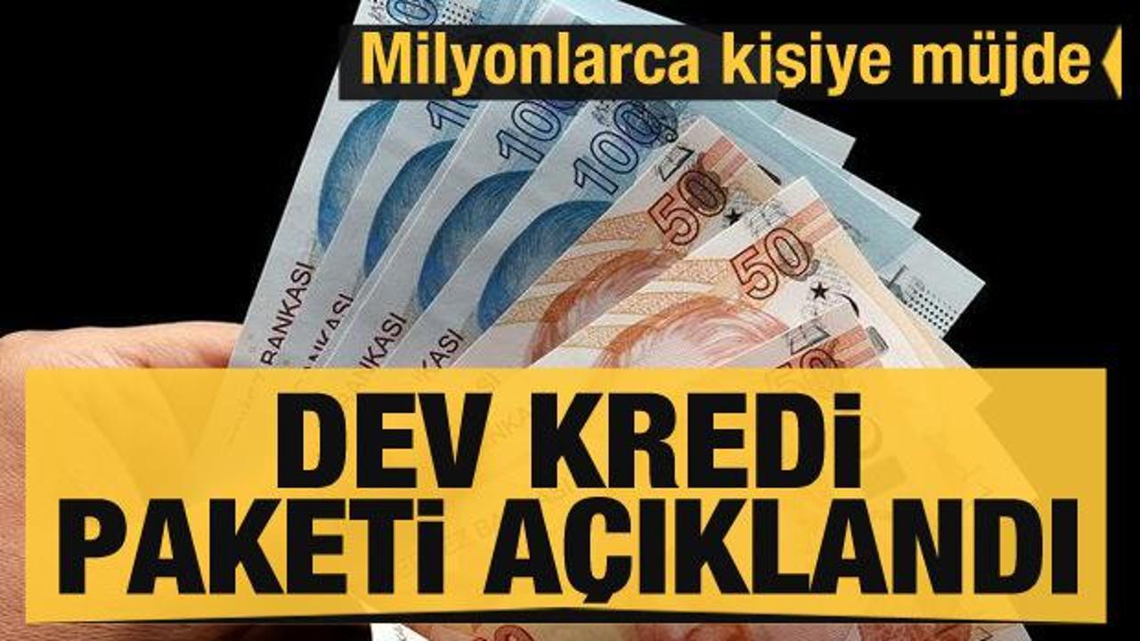 Son dakika... Milyonlarca kişiye müjde! Dev kredi paketi açıklandı