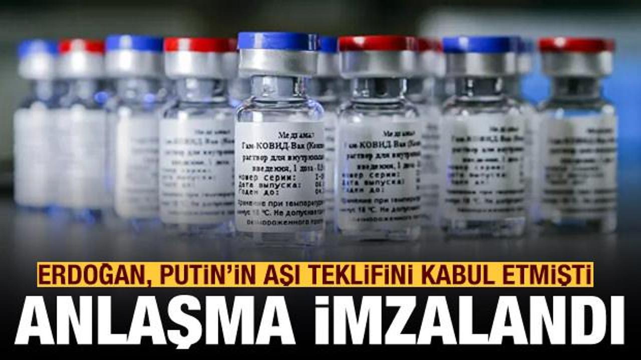 İmzalar atıldı! Rus aşısının Türkiye'de üretileceği açıklandı
