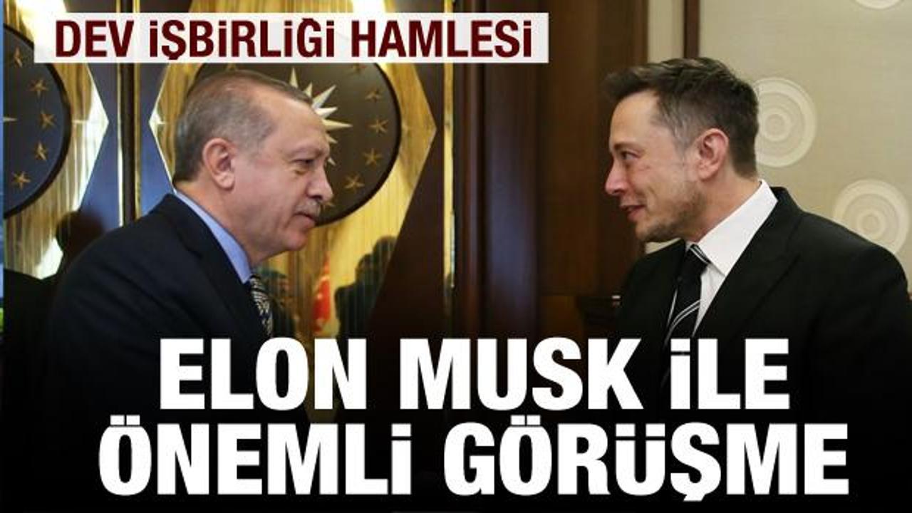Cumhurbaşkanı Erdoğan, Elon Musk ile görüştü! Dev iş birliği...