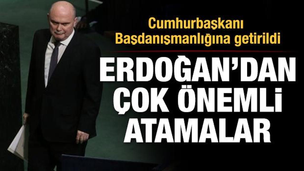 Feridun Hadi Sinirlioğlu Cumhurbaşkanı Başdanışmanlığına atandı