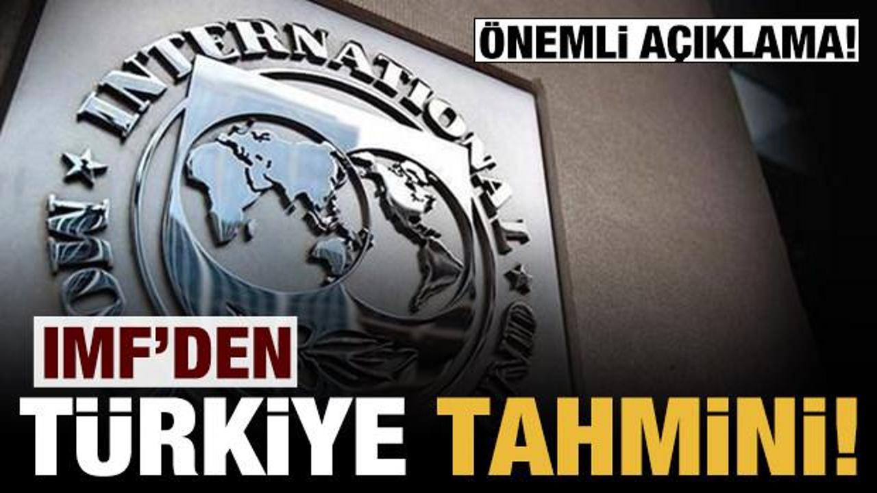 IMF'den Türkiye ekonomisi için 2021'de yüzde 6'lık büyüme beklentisi