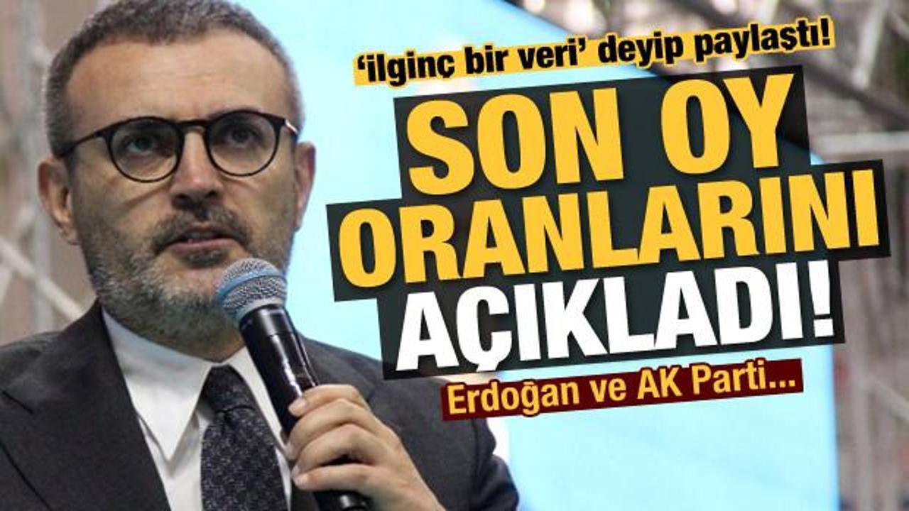 Canlı yayında son oy oranlarını açıkladı! Erdoğan ve AK Parti...