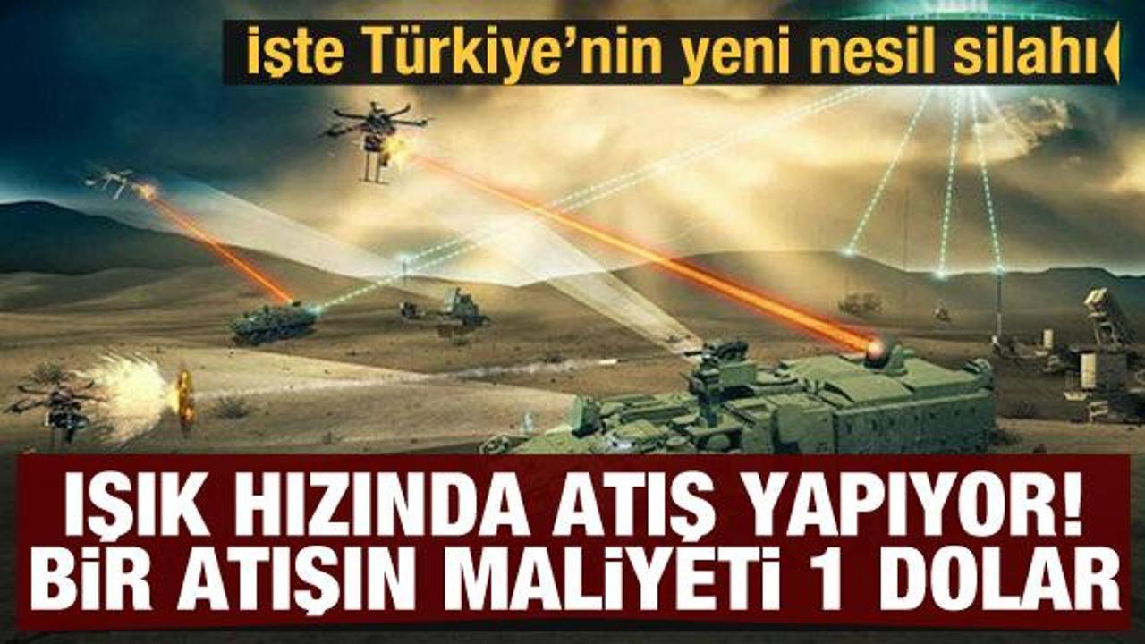 Türkiye'nin yeni nesil silahı: Işık hızında atış yapıyor! Bir atışın maliyeti 1 dolar