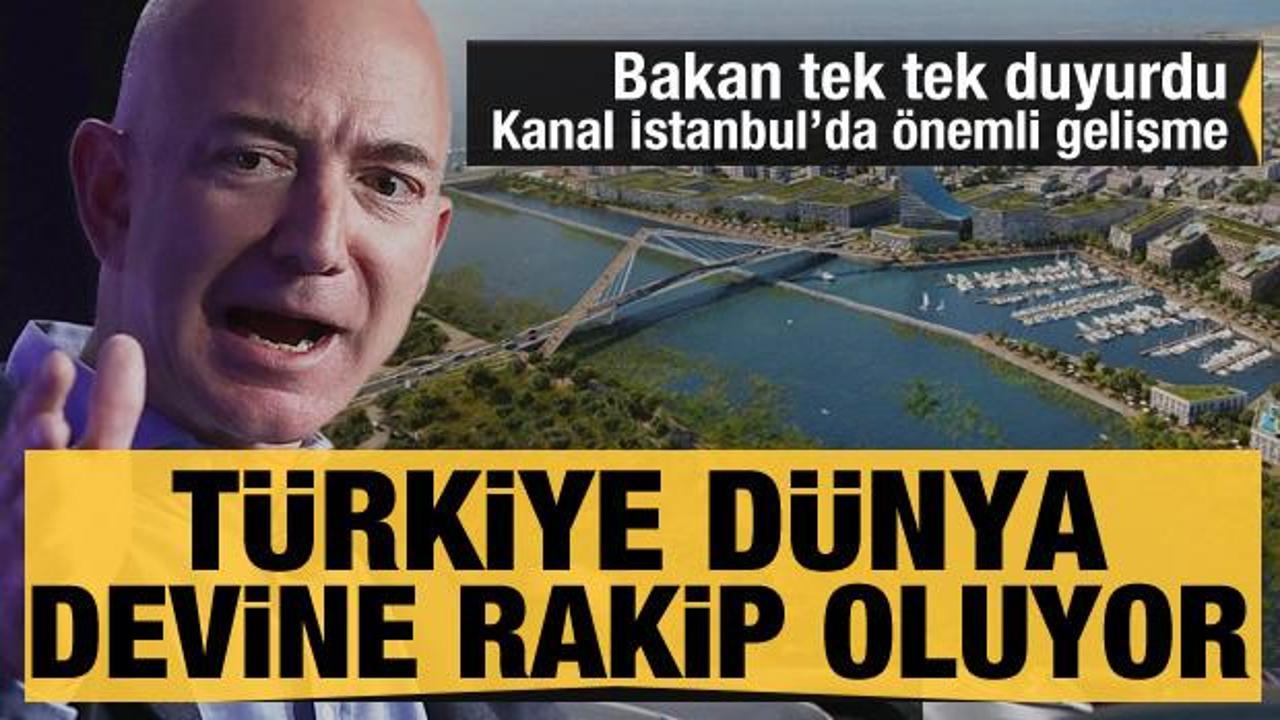 Bakan tek tek duyurdu: Türkiye dünya devine rakip oluyor... Kanal İstanbul'da önemli gelişme