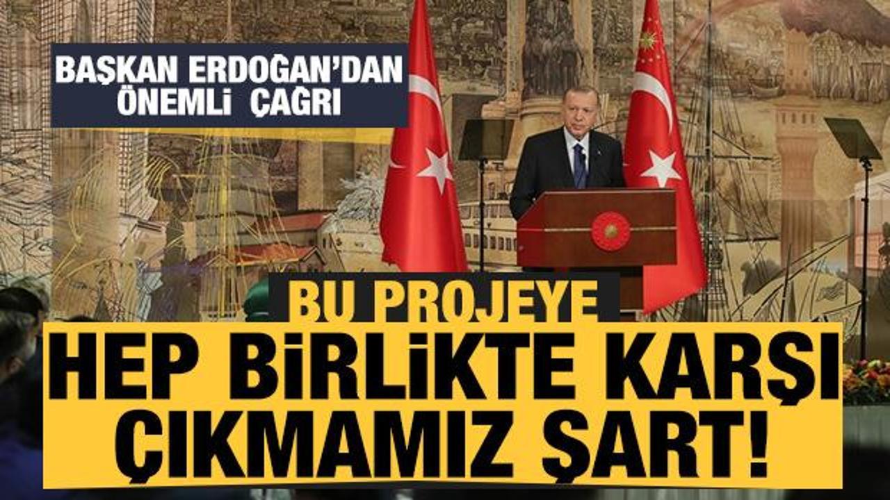 Başkan Erdoğan: Müslümanlar çift yönlü cendereye alınıyor. Bu bir asimilasyon projesidir