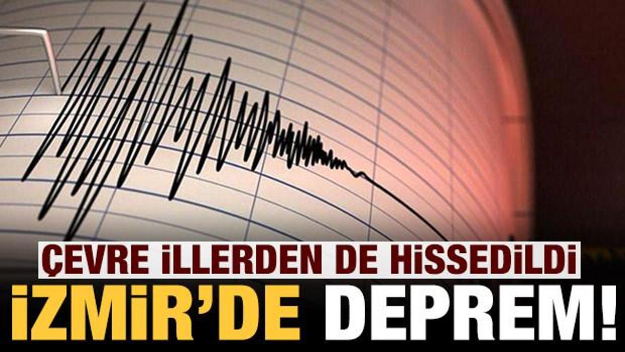 Son dakika: İzmir'de 4.8 büyüklüğünde deprem!