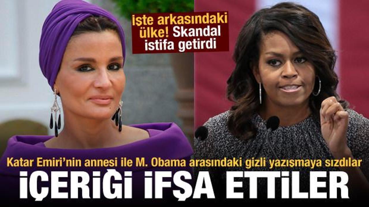 Katar Emiri'nin annesi ile Michelle Obama arasındaki yazışmaya sızıp içeriğini ifşa ettiler