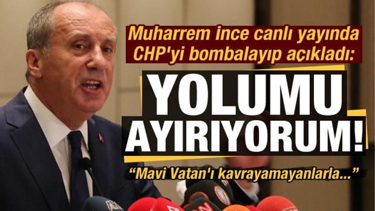 Muharrem İnce, CHP'den istifa etti! Basın açıklamasında duyurmuştu...