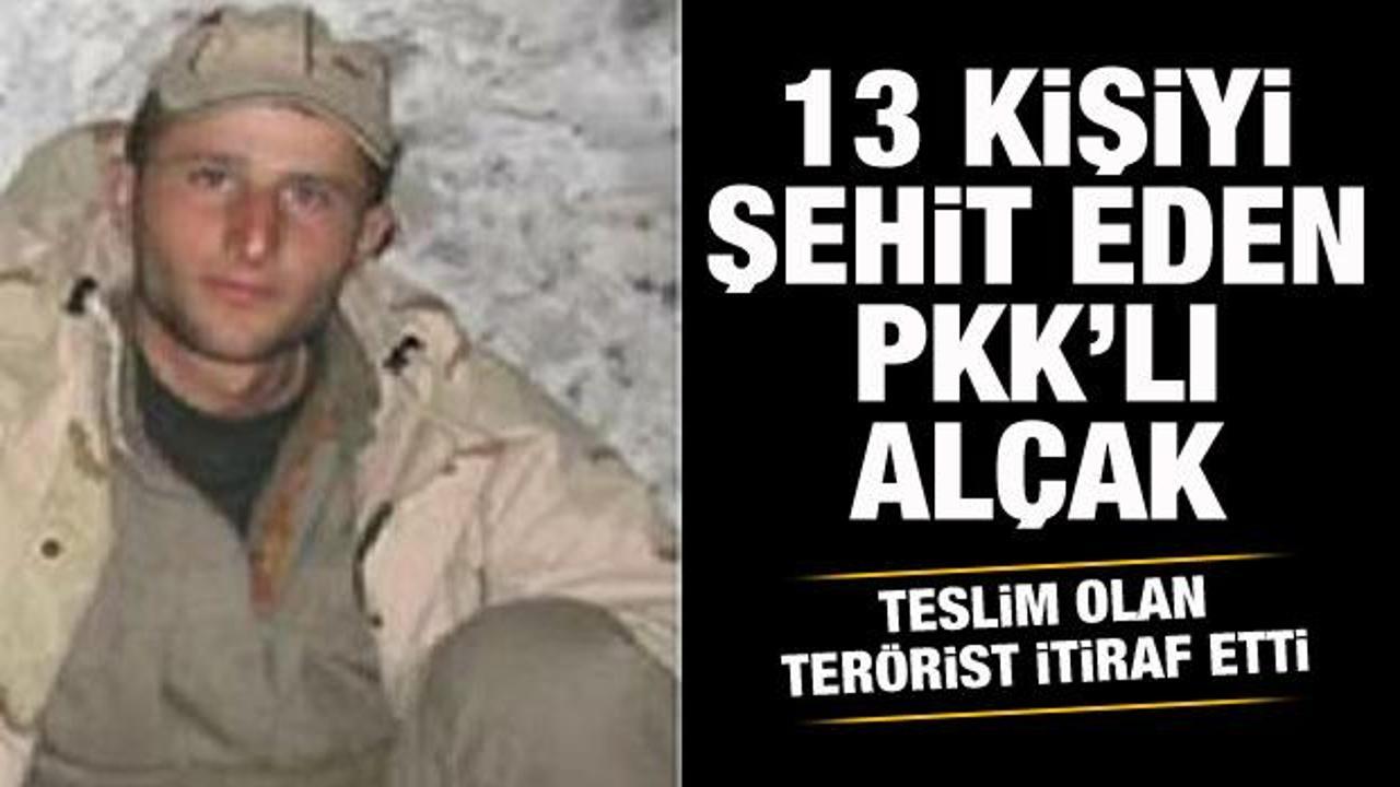 13 vatandaşımızı şehit eden PKK'lı alçak