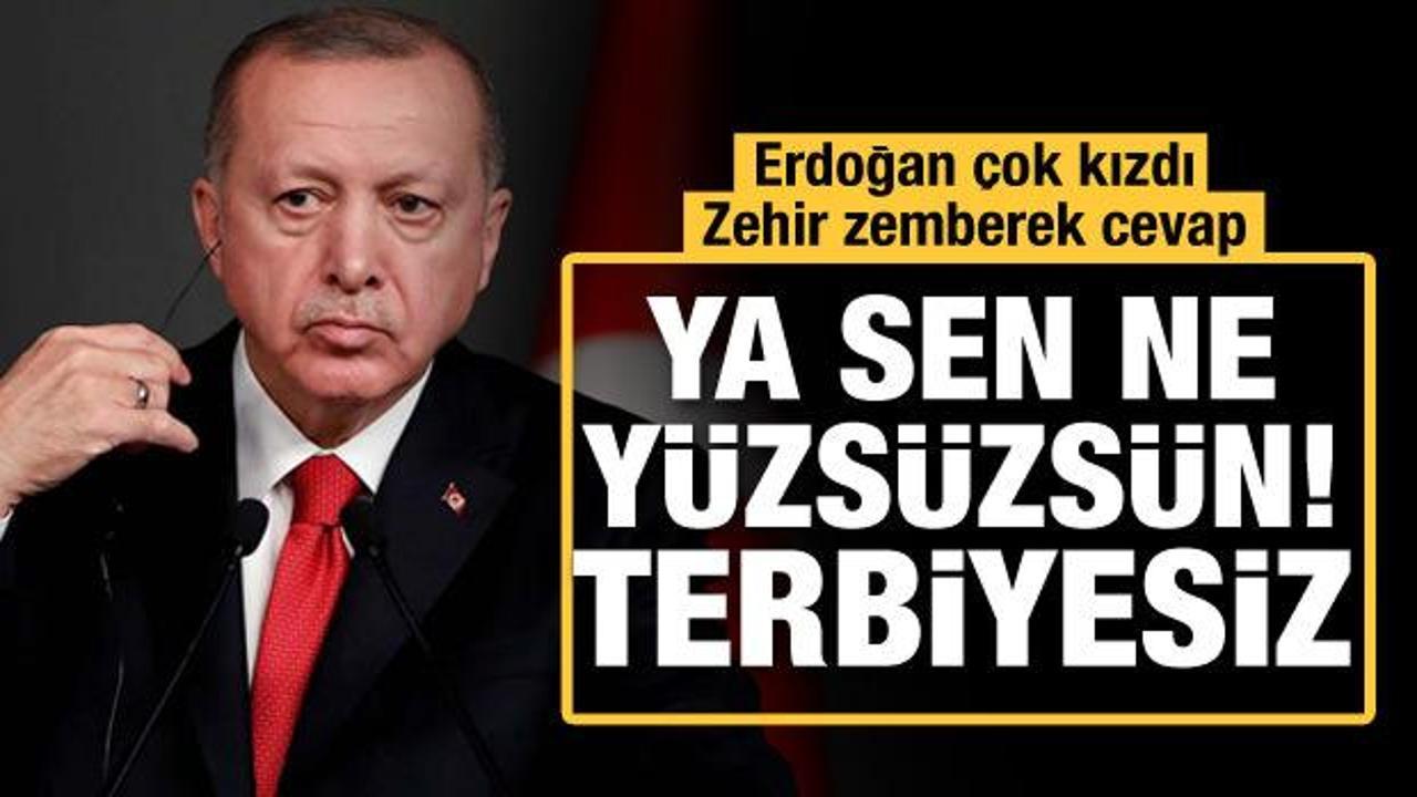 Erdoğan'dan Kılıçdaroğlu'na zehir zemberek cevap: Terbiyesiz adam!