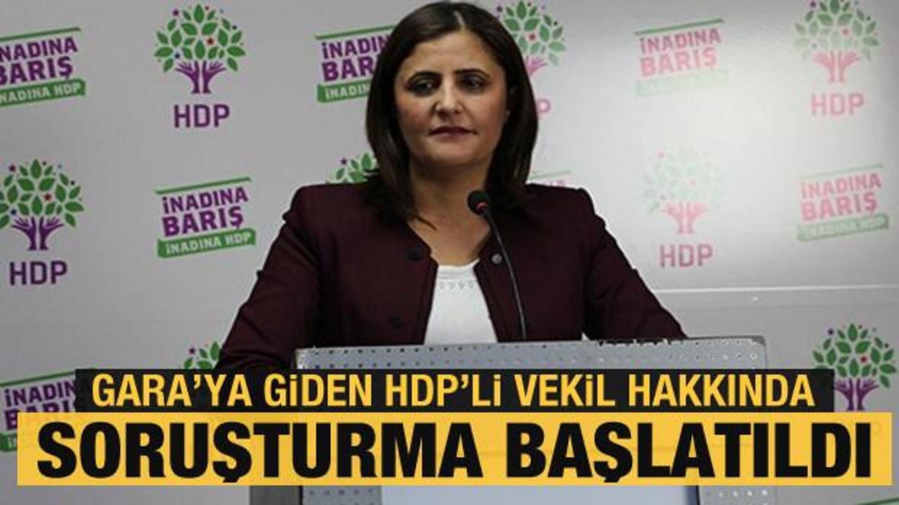 Gara'ya giden HDP'li vekil Taşdemir için Başsavcılık harekete geçti