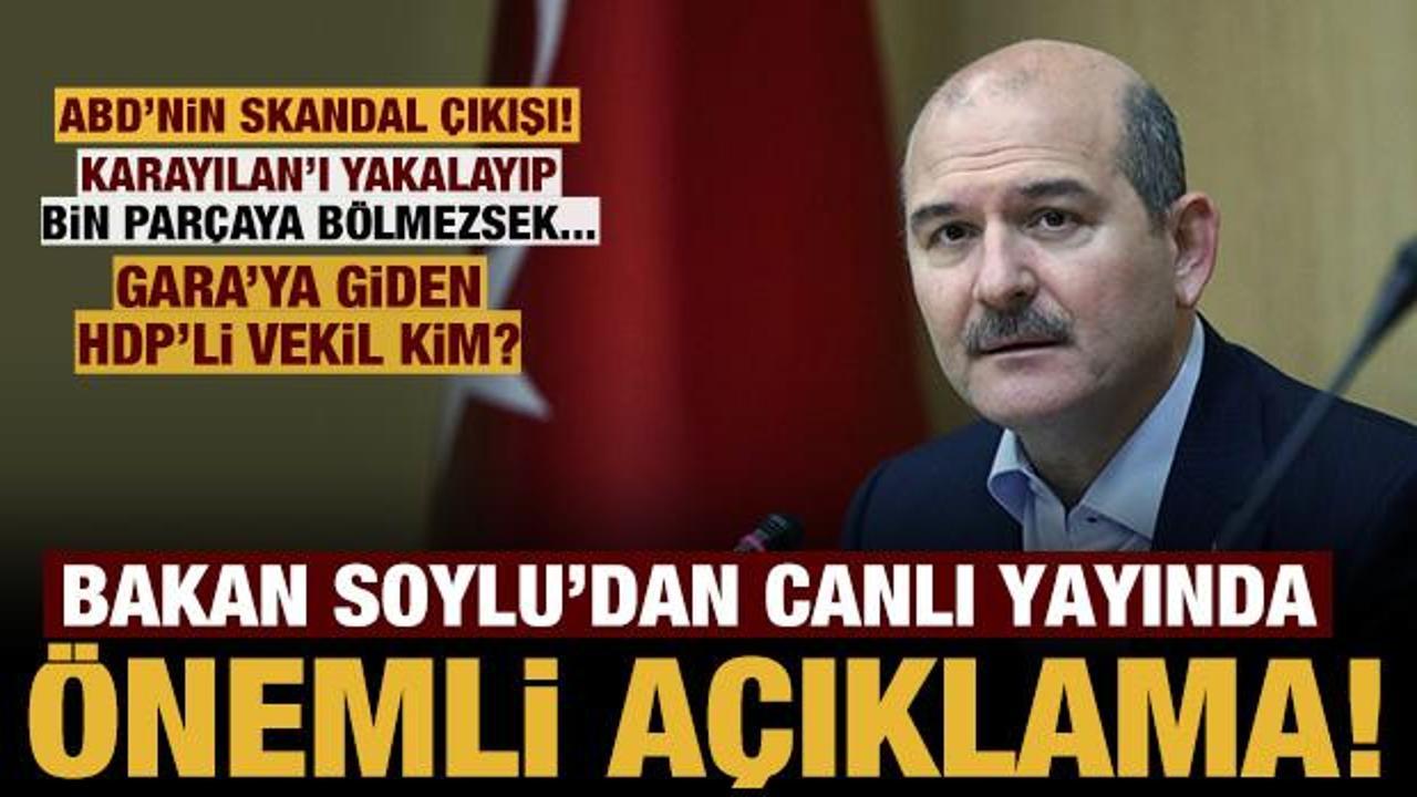 Son dakika: Bakan Soylu Gara'ya giden HDP'li vekili açıkladı!