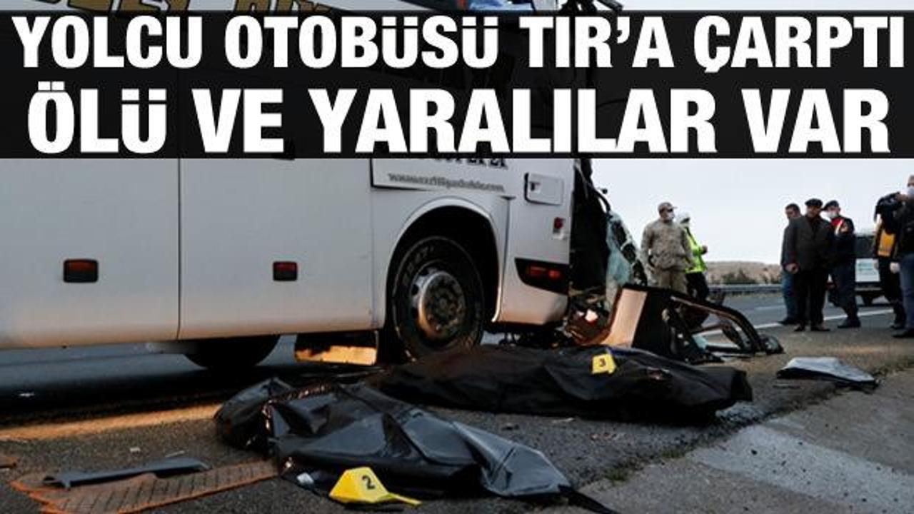 Son dakika haberi! Yolcu otobüsü TIR'a çarptı: 3 kişi öldü, 30 kişi yaralandı