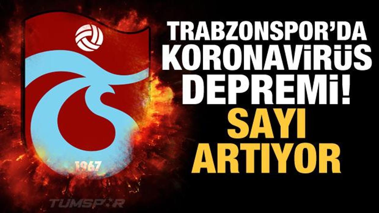 Trabzonspor'da koronavirüs depremi! Sayı yükseliyor...