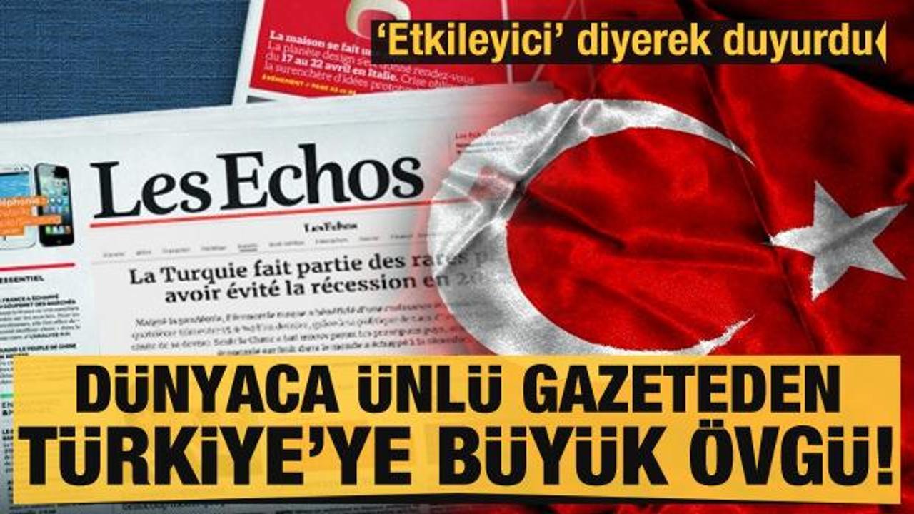 Dünyada ünlü gazeteden büyük övgü: Türkiye nadir ülkelerden biri